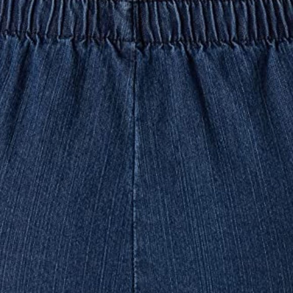 CHIC 24W Petite Womens Stretch JEANS Med. BLUE Straight Leg - Picture 7 of 9